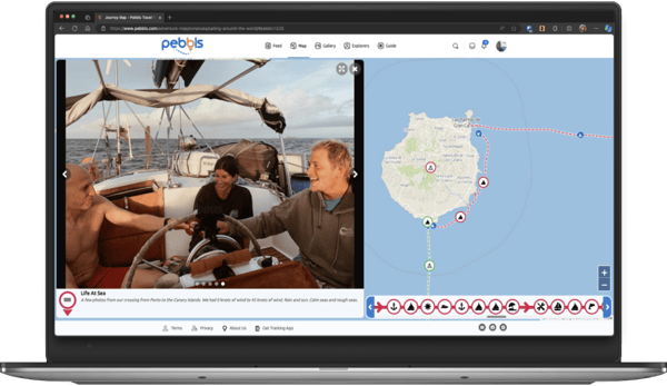 Travel Tracker App - Laptop Screenshot - Share Your Journey