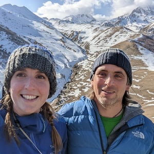 View Near Mount Kazbeg by Simon &amp;amp; Lucy