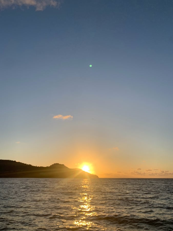 Saliendo de Antigua, Antigua y Barbuda