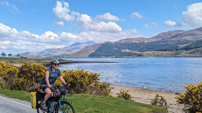 Loch Linnhe and Views of Ben Nevis, day 1 of Cycling the Hebridean Way