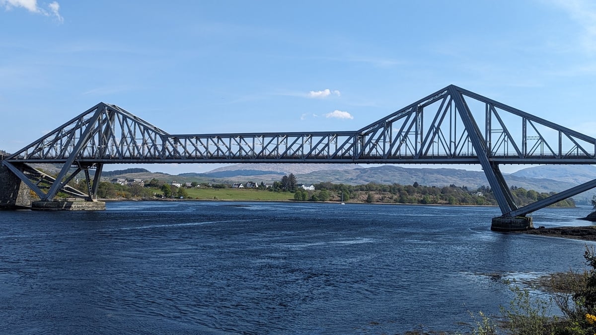 Connel Bridge and Falls of Lora, Scotland