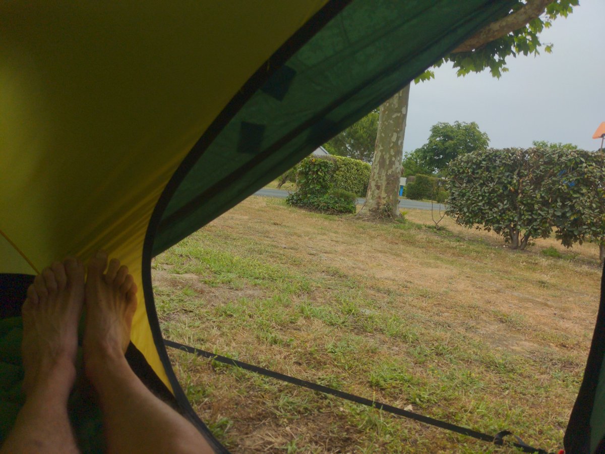 Camp Site Again! Hard Day!, France