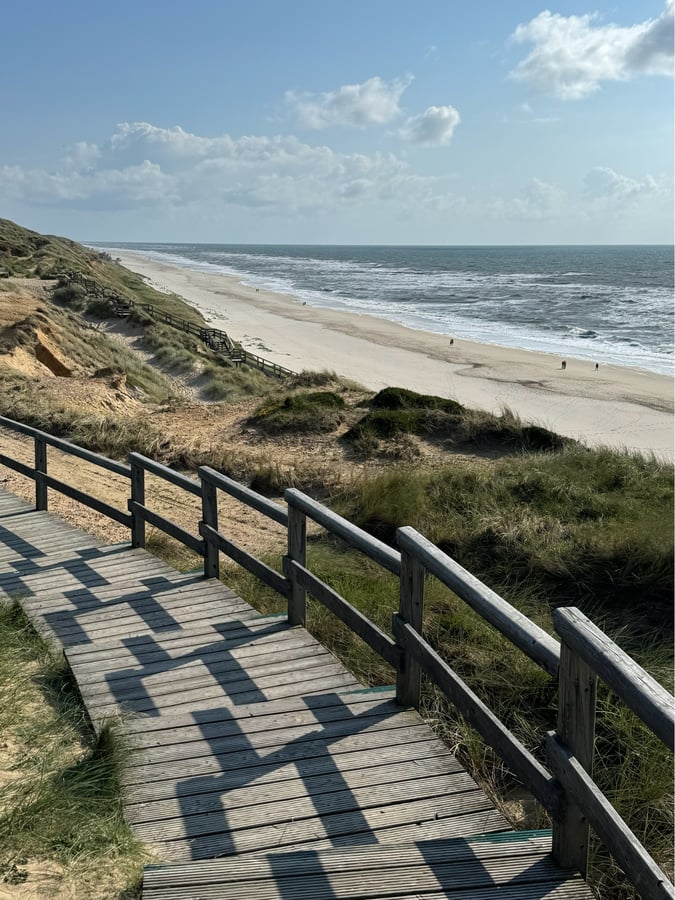 Côte de la mer du Nord - Plage de Kampen Sylt, Allemagne