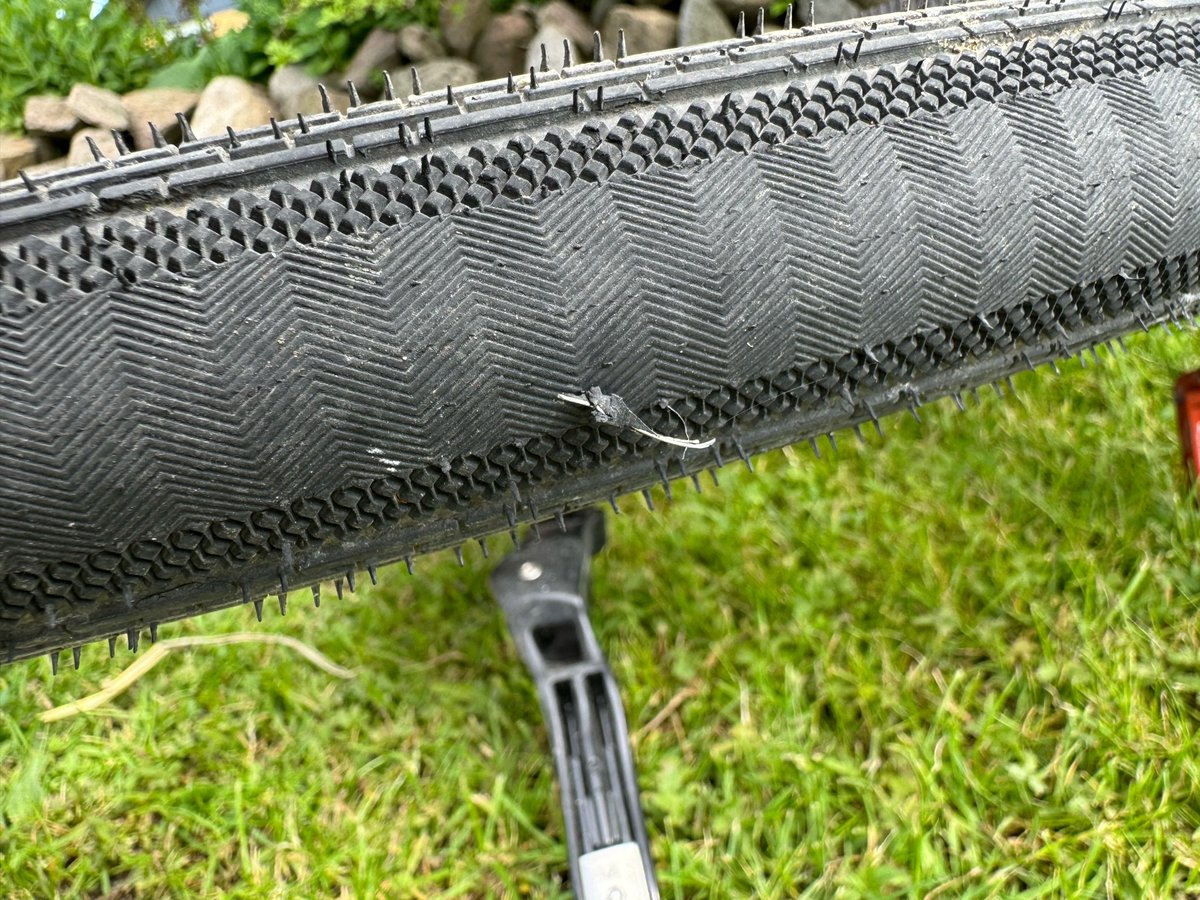 First Puncture Outside ‘cowboyfest.dk’, Denmark