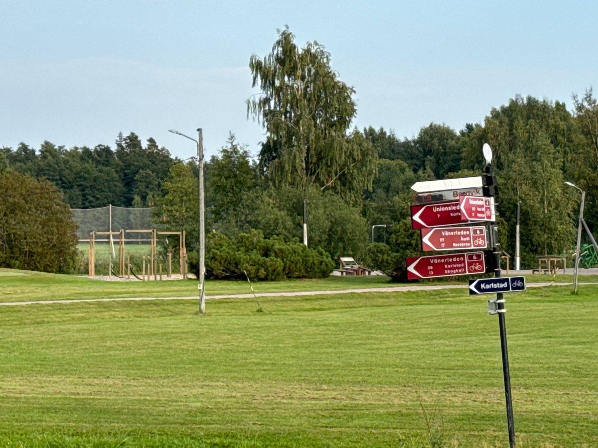 Immense parc aux abords de Karlstad, Suède