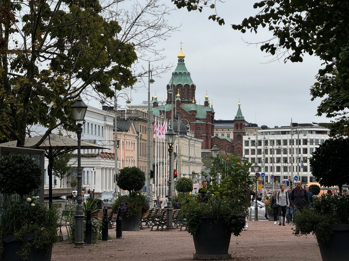 Ankunft in Helsinki, Finnland