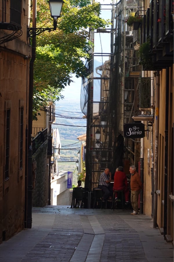 Erntezeit in La Rioja Alavesa, Spanien