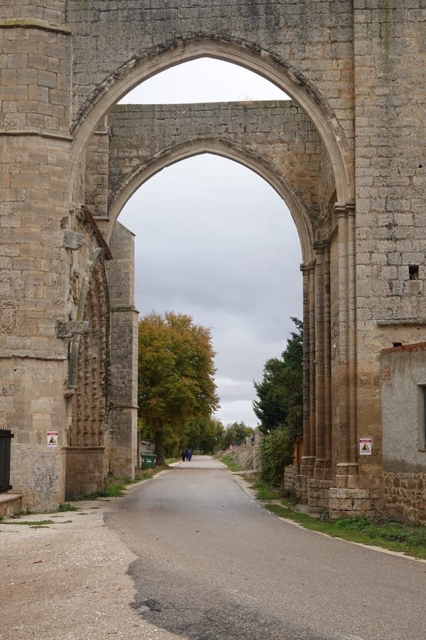 L'uragano si avvicina a Castrojeriz, Spagna