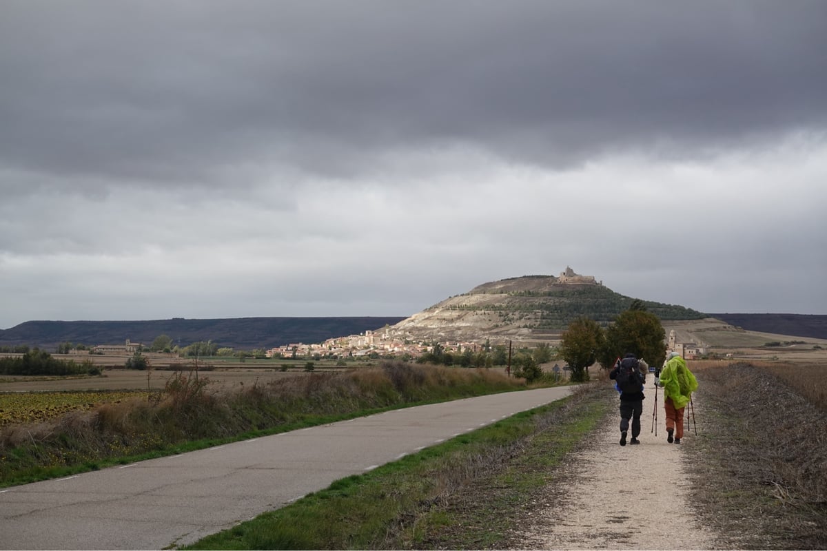 L'uragano si avvicina a Castrojeriz, Spagna