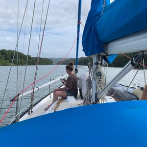 Sailing Up The Panamanian Jungle by Adam