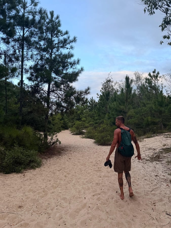 Mocambique beach - A clean beach with cr, Brazilië