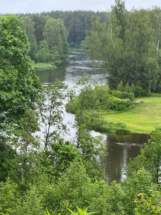The River into Vilnius, Lithuania