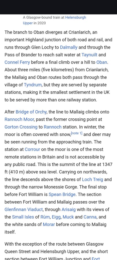 Changer de train, Écosse