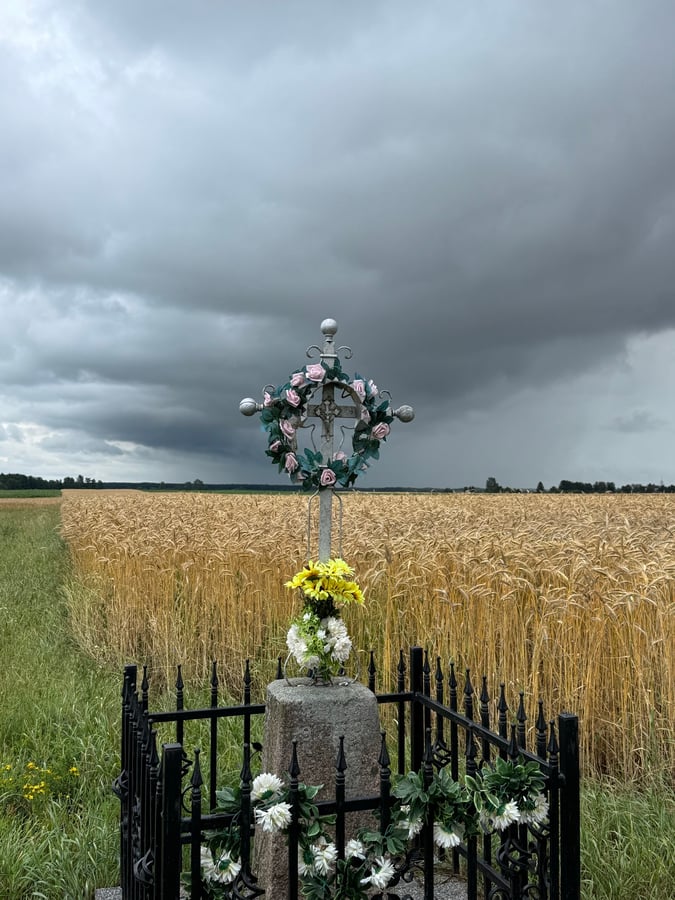 A lot of shrines around. Rain behind!, Poland