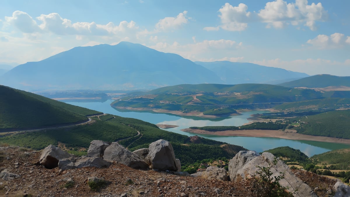 View Of Kukes, Albania