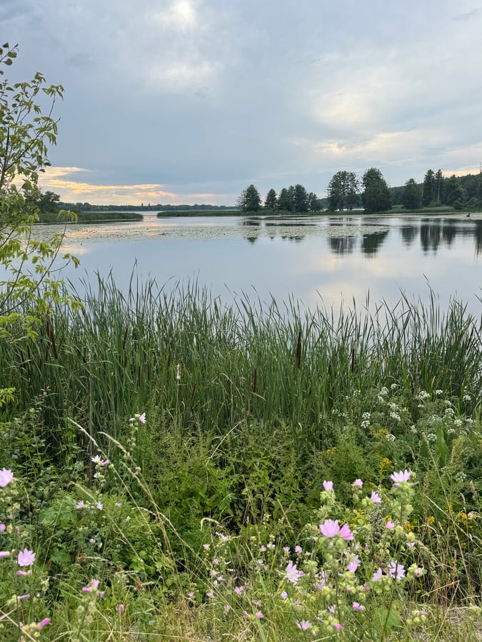 Huge Area Of Water Before Warsaw, Poland