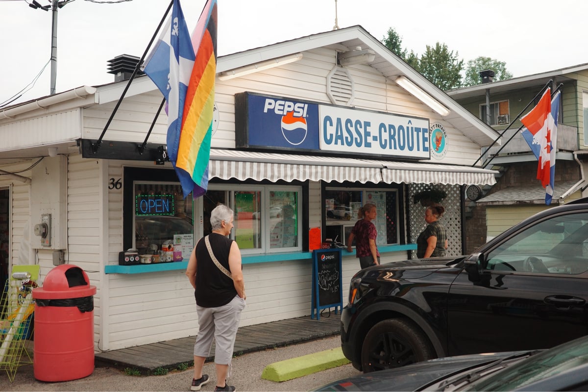 Poutine And Milkshake At Casse-Croûte, Canada