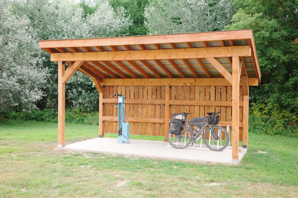 Bike Shelter In Gracefield, Canada