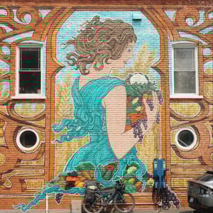 Mural And Church by Jeremy