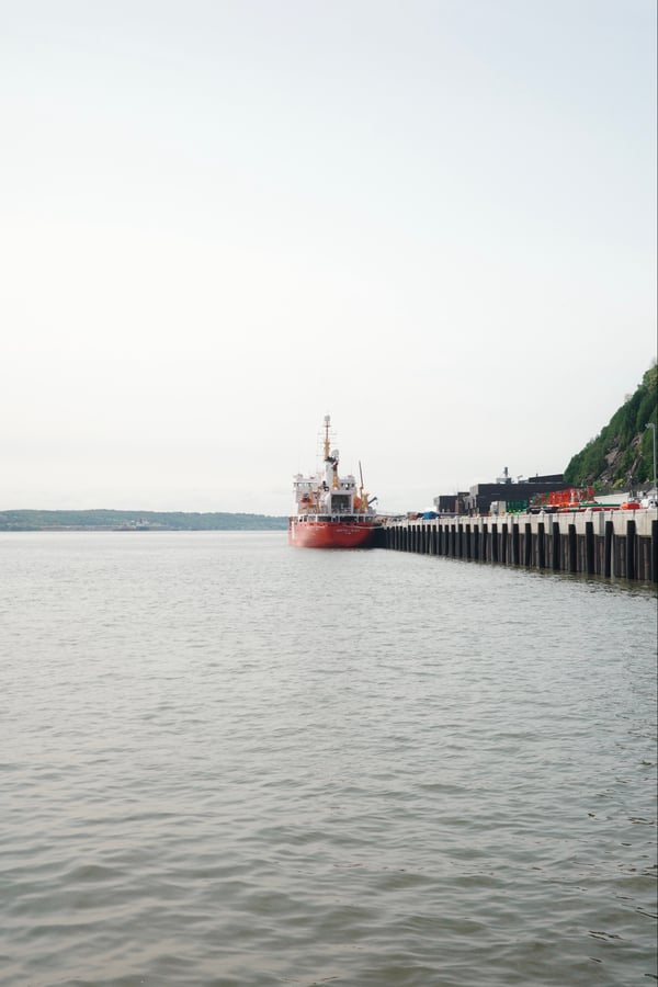 Ferry Across The St Lawrence, Canada