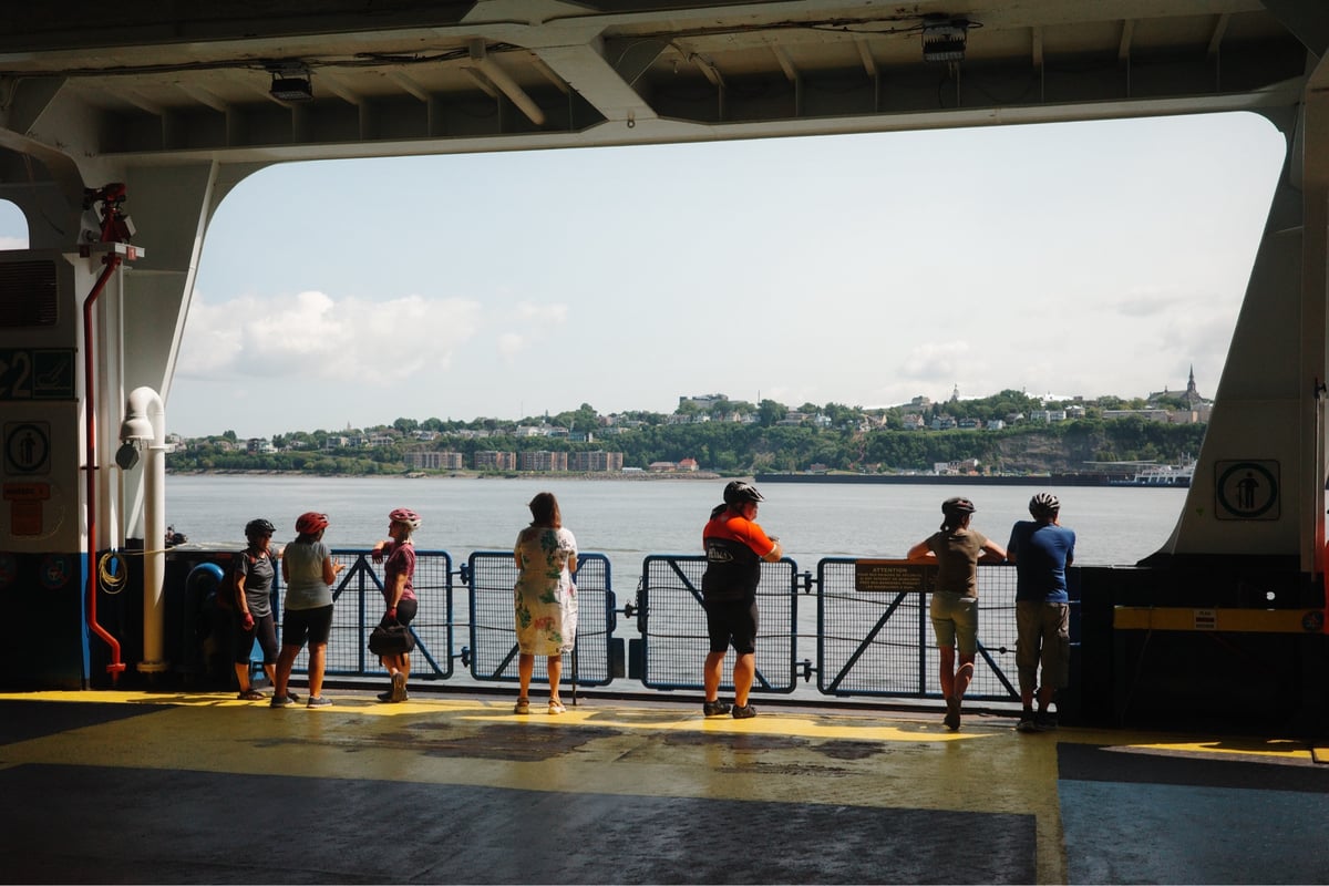 Ferry Across The St Lawrence, Canada