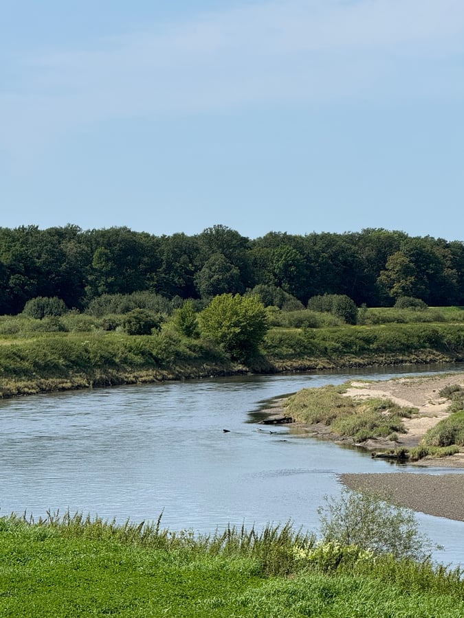 River Wislar Leading To Krakow, Poland