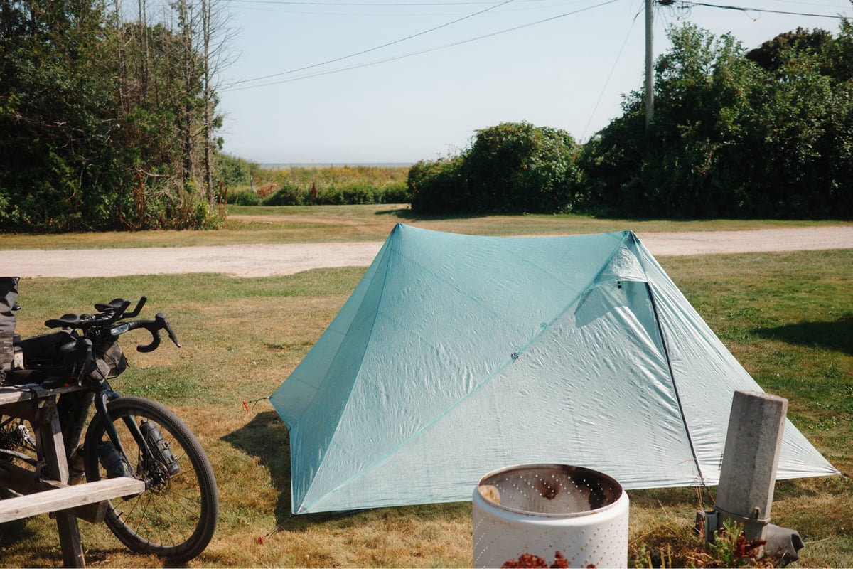 Lugar para acampar junto al agua, Canadá