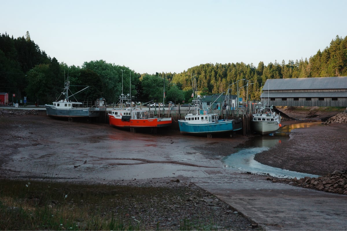Marea baja, Canadá