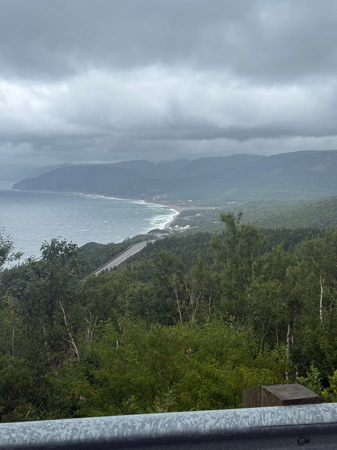 Looking Down On Pleasant Bay, Canada