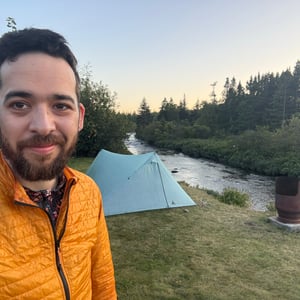 Camp Spot By The River by Jeremy