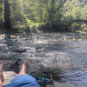Couldn't resist a paddle by Lucy
