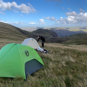Camping For The Night by Adam