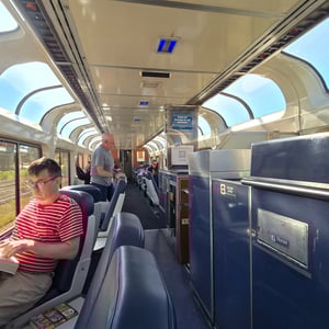 Border CROSSING with The AMTRAK TARAIL by David