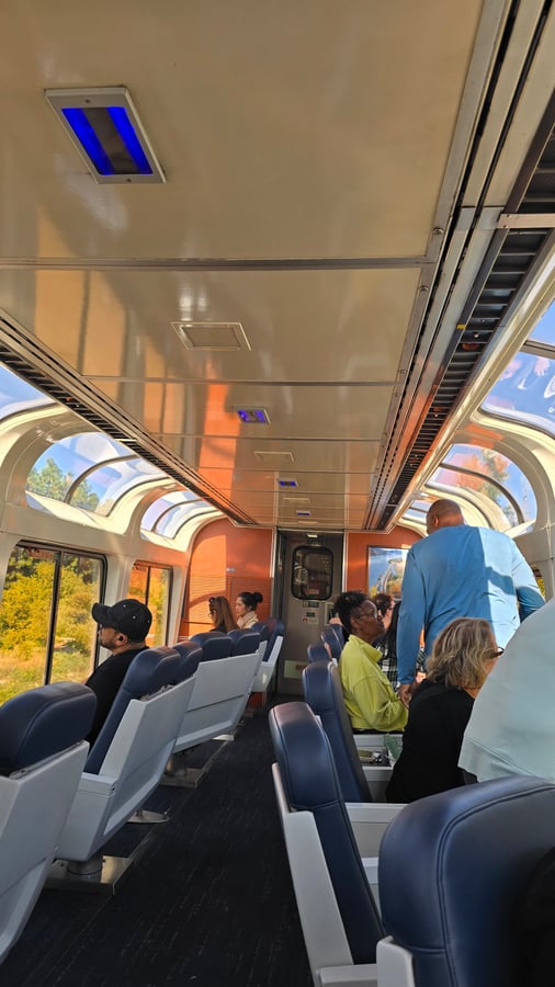 Border CROSSING with The AMTRAK TARAIL, United States