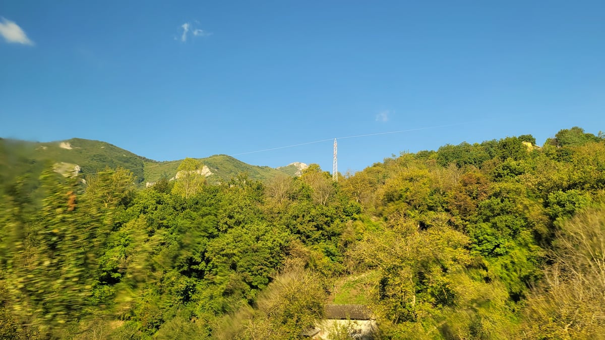 Landschaft entlang des Weges, Bosnien und Herzegowina