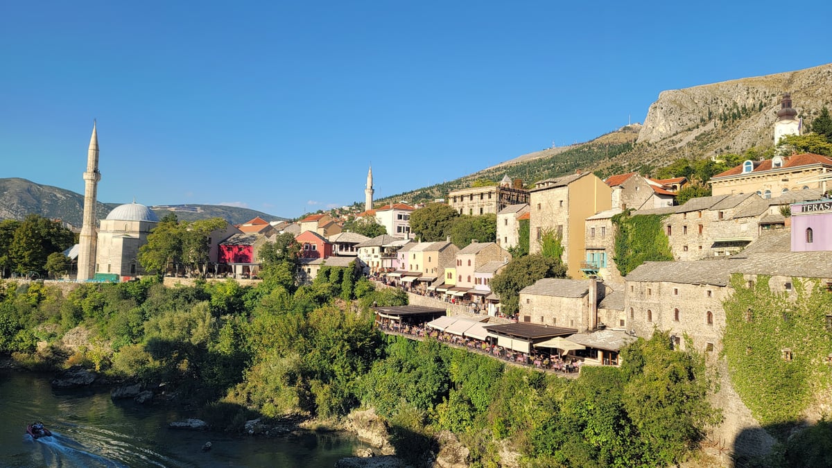 Old Bridge in Mostar Old Town, Bosnia & Herzegovina