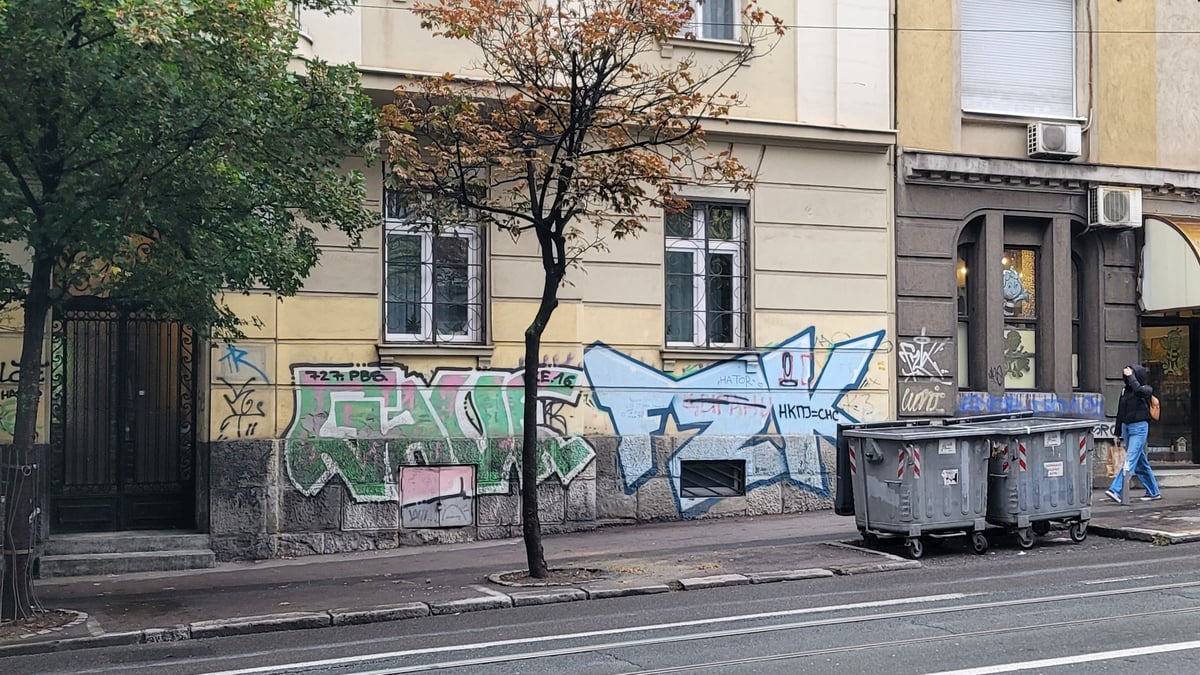 Scene di strada a Belgrado, Serbia