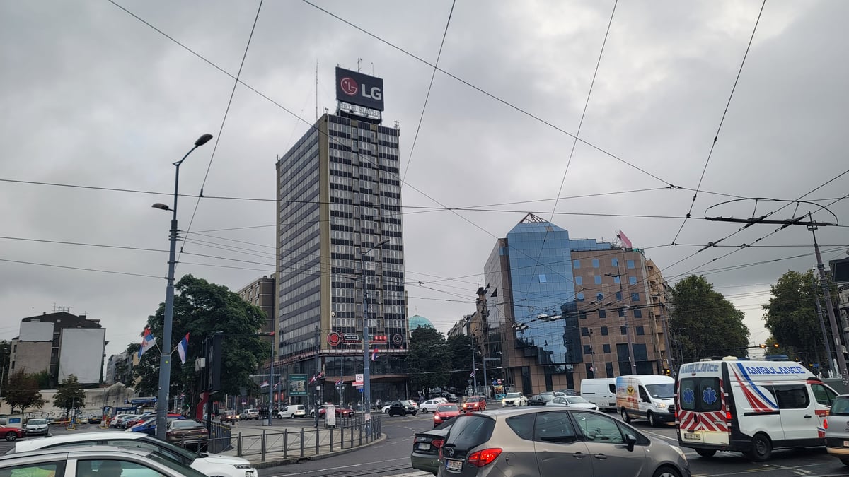 Scene di strada a Belgrado, Serbia