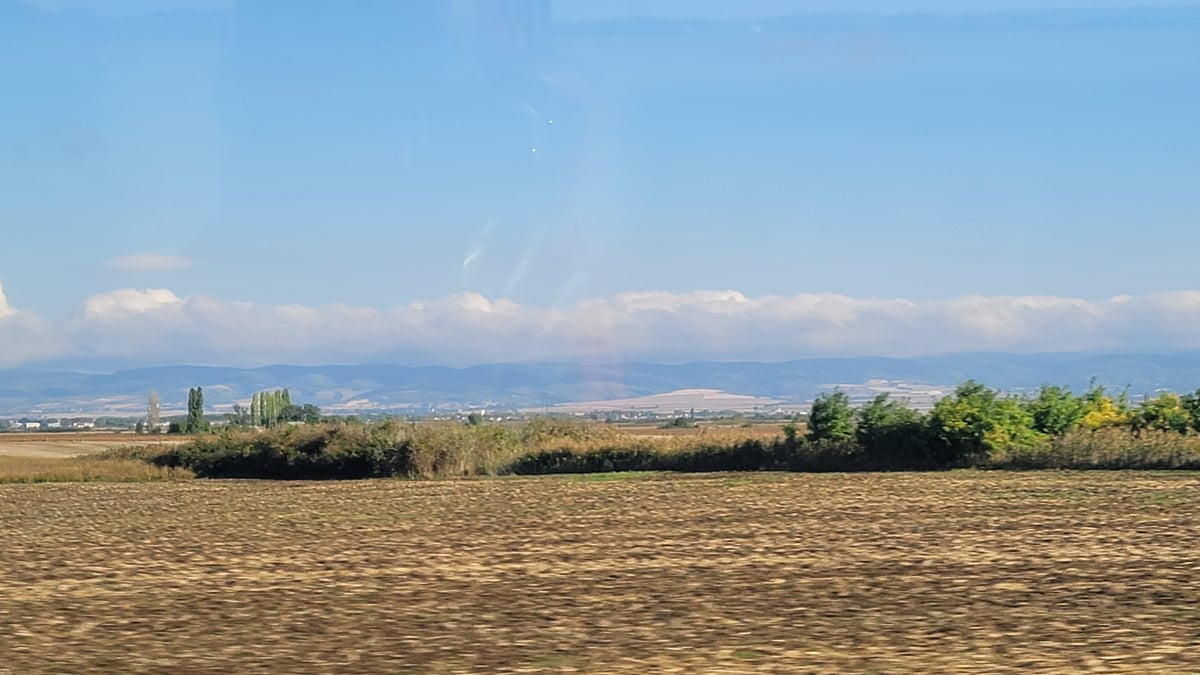 Belgrade countryside scenery along the way, Serbia