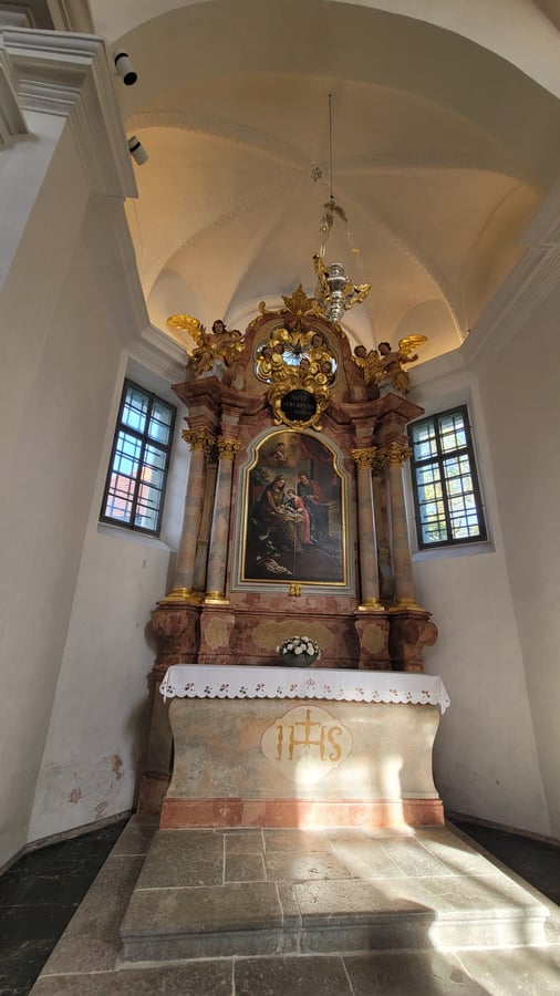 Church of the Assumption of Our Lady of Maria on the small island in the center of the lake, Slovenia