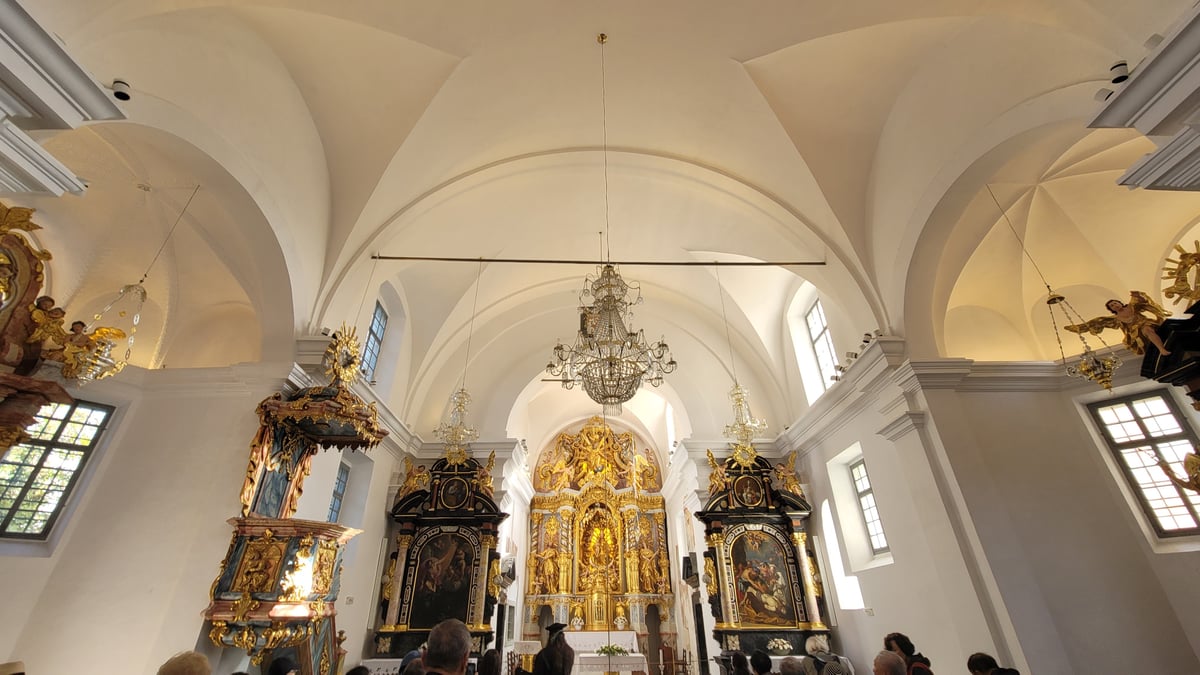Church of the Assumption of Our Lady of Maria on the small island in the center of the lake, Slovenia