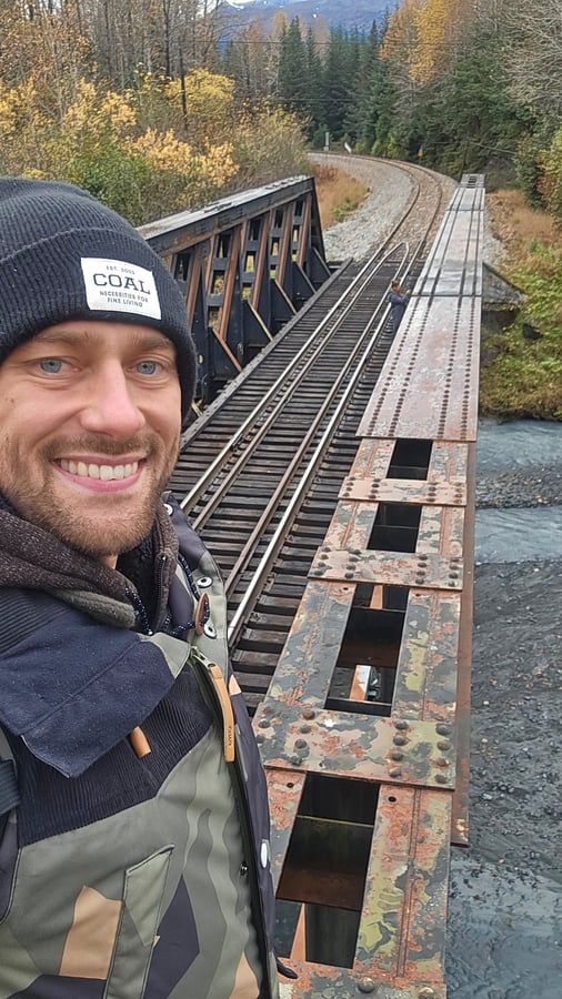 Sosta in un lago dell'Alaska, Stati Uniti