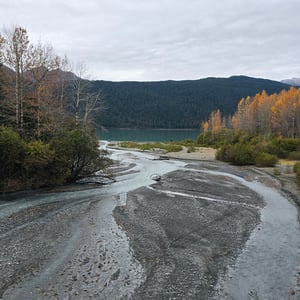 Road Stop At A Alaskan Lake by David