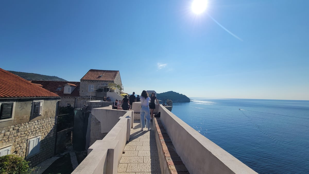 Las murallas de la ciudad vieja de Dubrovnik, Croacia