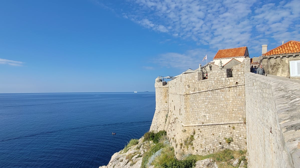 Las murallas de la ciudad vieja de Dubrovnik, Croacia