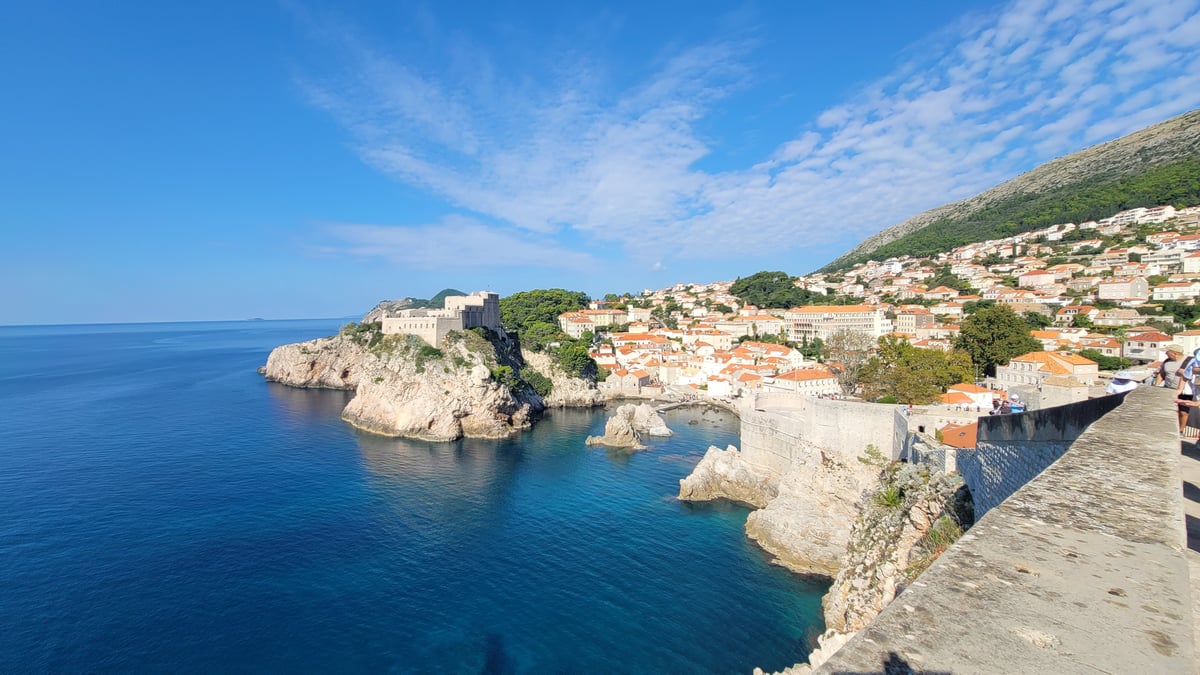 Las murallas de la ciudad vieja de Dubrovnik, Croacia