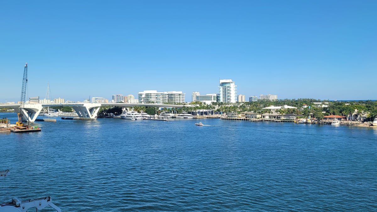 Arrival at Fort Lauderdale Cruise Terminal, United States