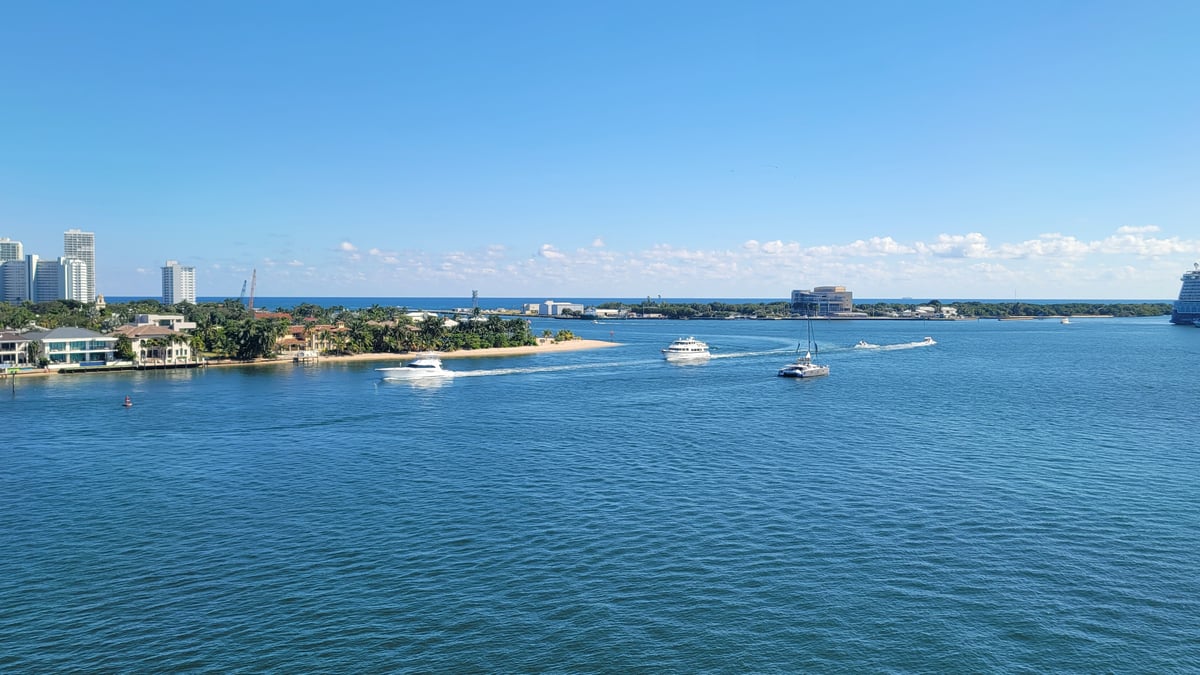 Arrival at Fort Lauderdale Cruise Terminal, United States