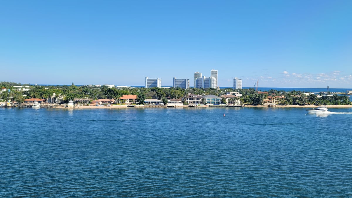 Arrival at Fort Lauderdale Cruise Terminal, United States