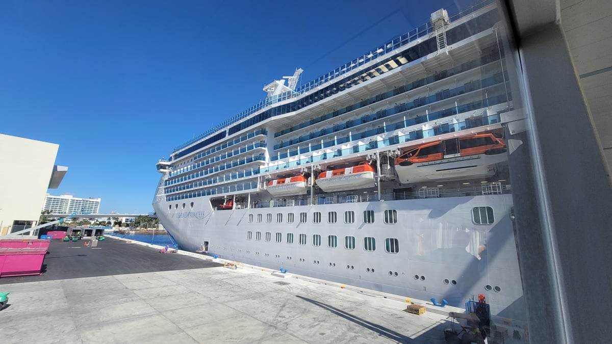 Arrival at Fort Lauderdale Cruise Terminal, United States